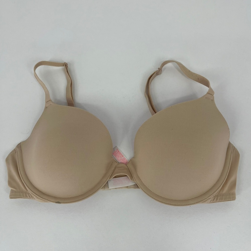 Victoria's Secret PINK Wear Everywhere Demi Bra 36C Tan Pink Lining